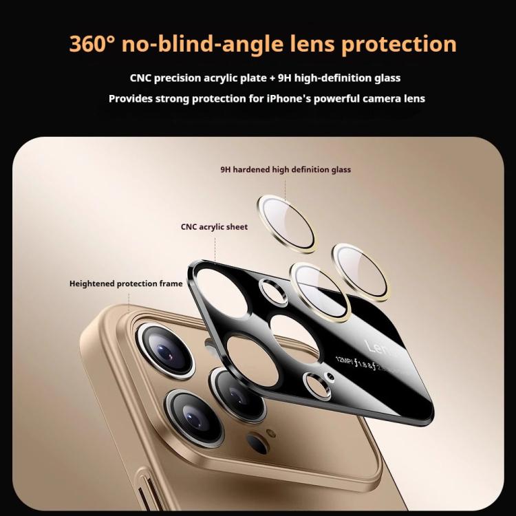 For iPhone 14 Pro Max Kalebol Large Window MagSafe Frosted PC Phone Case