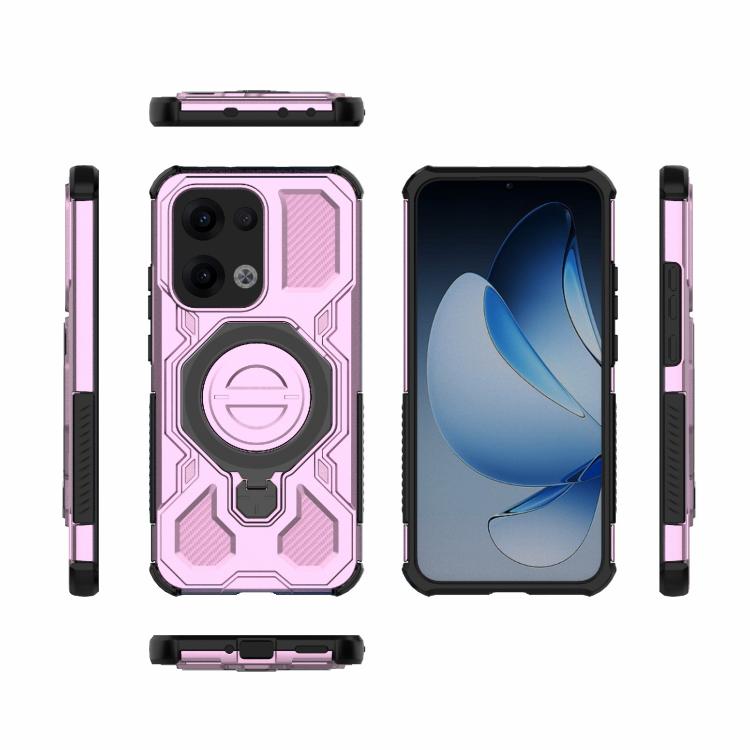 For OPPO Reno13 5G Global J-20 Solid Color MagSafe Magnetic TPU+PC Phone Case