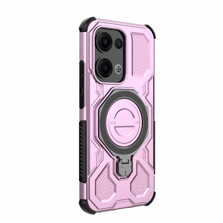 For OPPO Reno13 5G Global J-20 Solid Color MagSafe Magnetic TPU+PC Phone Case