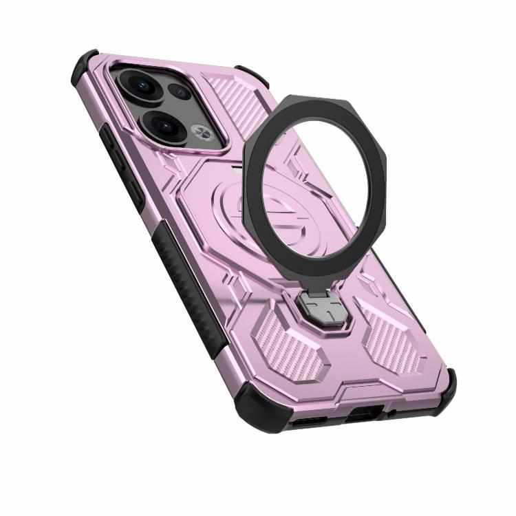 For OPPO Reno13 5G Global J-20 Solid Color MagSafe Magnetic TPU+PC Phone Case