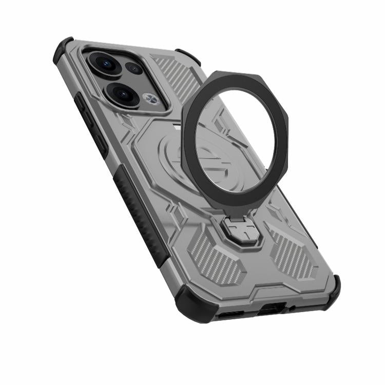 For OPPO Reno13 5G Global J-20 Solid Color MagSafe Magnetic TPU+PC Phone Case