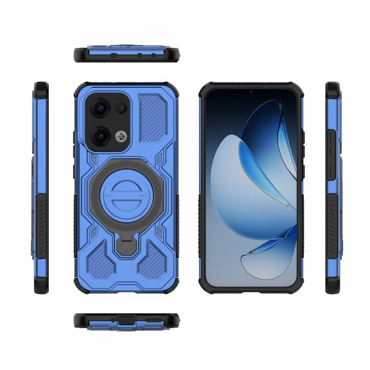 For OPPO Reno13 5G Global J-20 Solid Color MagSafe Magnetic TPU+PC Phone Case