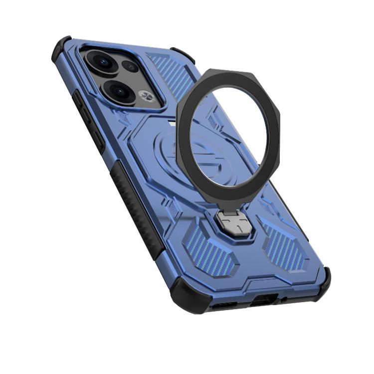 For OPPO Reno13 5G Global J-20 Solid Color MagSafe Magnetic TPU+PC Phone Case
