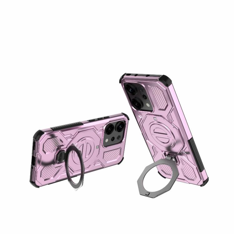 For OPPO Reno14 5G Global J-20 Solid Color MagSafe Magnetic TPU+PC Phone Case