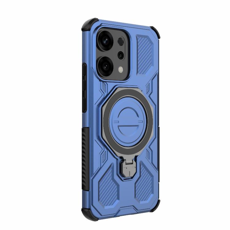 For OPPO Reno14 5G Global J-20 Solid Color MagSafe Magnetic TPU+PC Phone Case