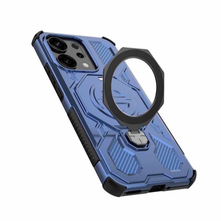 For OPPO Reno14 5G Global J-20 Solid Color MagSafe Magnetic TPU+PC Phone Case