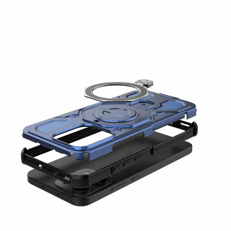 For OPPO Reno14 5G Global J-20 Solid Color MagSafe Magnetic TPU+PC Phone Case