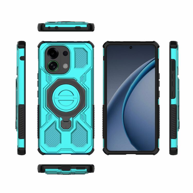 For OPPO K13 Turbo 5G J-20 Solid Color MagSafe Magnetic TPU+PC Phone Case