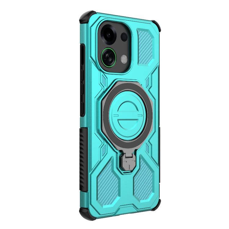 For OPPO K13 Turbo 5G J-20 Solid Color MagSafe Magnetic TPU+PC Phone Case
