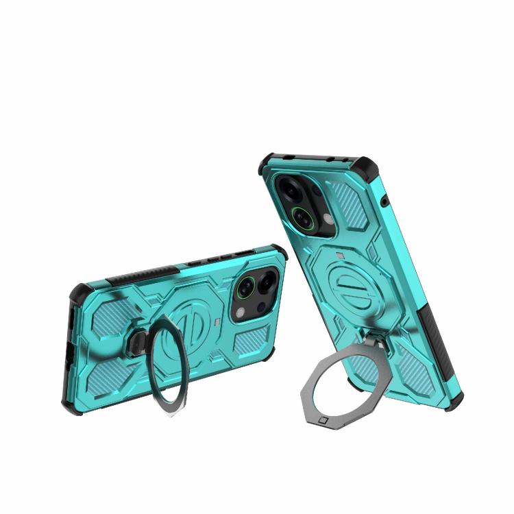 For OPPO K13 Turbo 5G J-20 Solid Color MagSafe Magnetic TPU+PC Phone Case