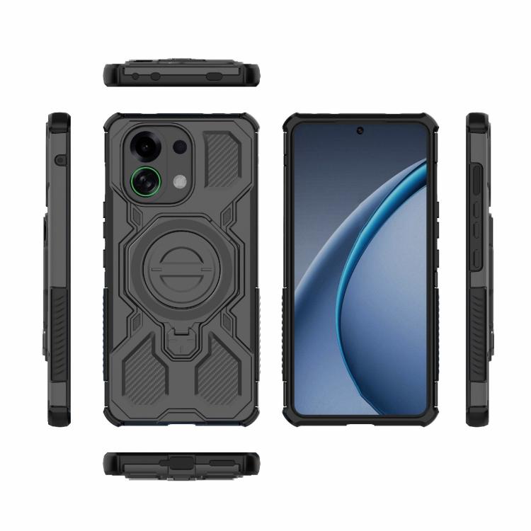 For OPPO K13 Turbo 5G J-20 Solid Color MagSafe Magnetic TPU+PC Phone Case