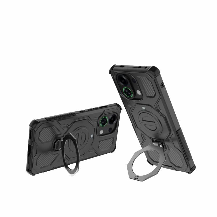For OPPO K13 Turbo 5G J-20 Solid Color MagSafe Magnetic TPU+PC Phone Case