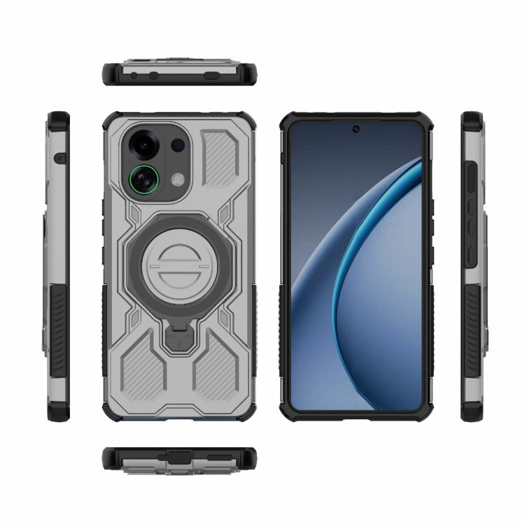 For OPPO K13 Turbo 5G J-20 Solid Color MagSafe Magnetic TPU+PC Phone Case