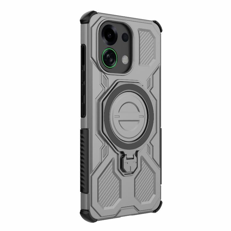 For OPPO K13 Turbo 5G J-20 Solid Color MagSafe Magnetic TPU+PC Phone Case