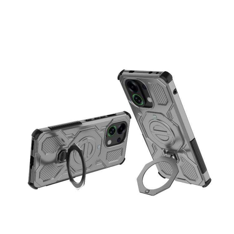 For OPPO K13 Turbo 5G J-20 Solid Color MagSafe Magnetic TPU+PC Phone Case