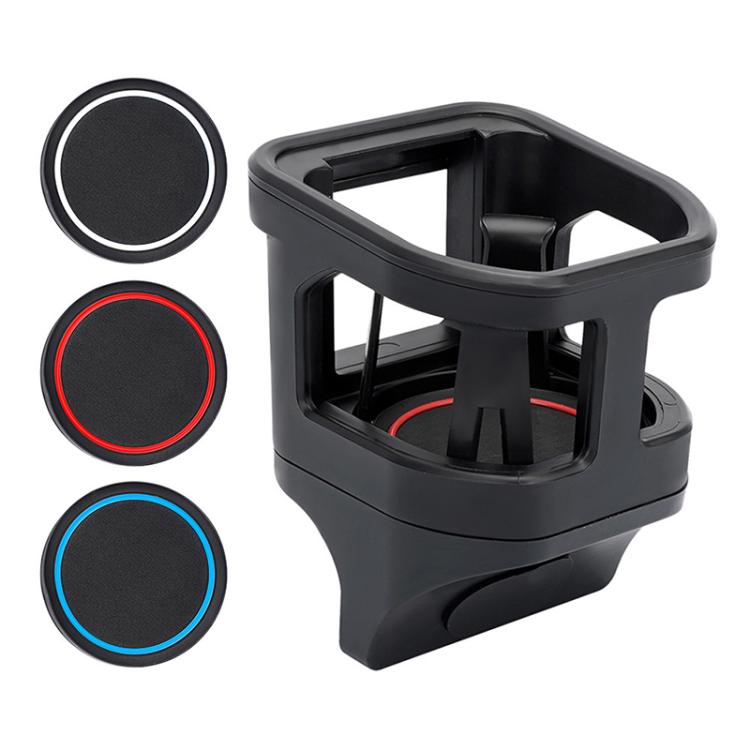 For Suzuki Jimny JB74 / JB64 2018- Car Air Outlet Water Cup Holder, with 3pcs Anti-slip Mats - Black