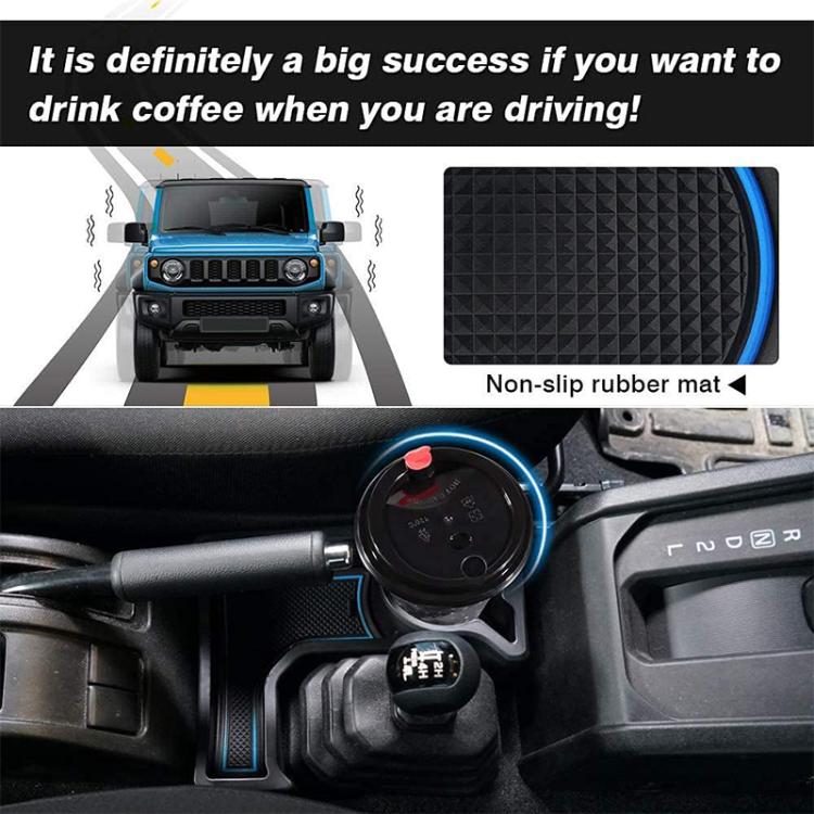 For Suzuki Jimny JB74 / JB64 2019- Car Automatic Transmission AT Central Control Storage Box, with Anti-slip Mats - Black