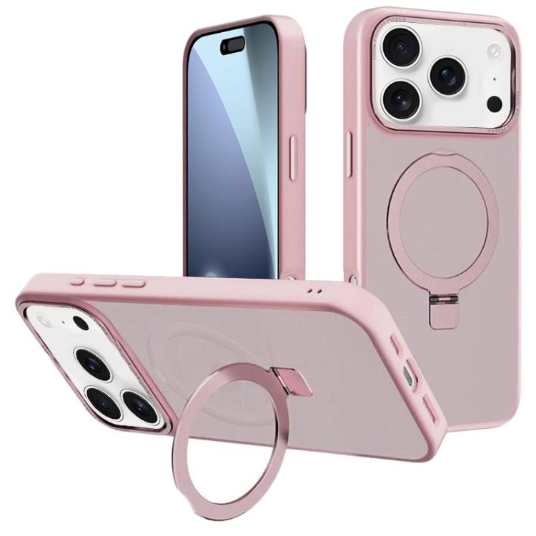 For iPhone 17 Pro Max Kalebol Metal Lens Frame MagSafe Holder Frosted PC Phone Case