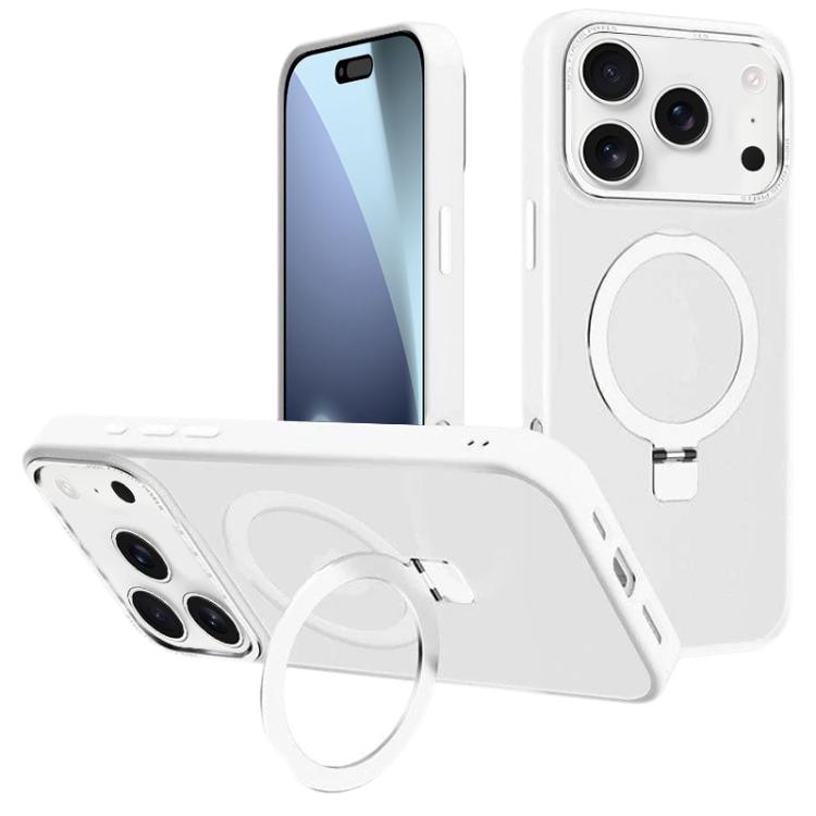 For iPhone 17 Pro Max Kalebol Metal Lens Frame MagSafe Holder Frosted PC Phone Case