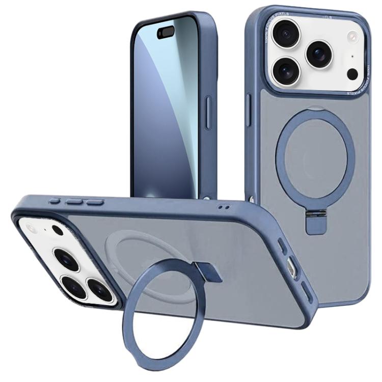 For iPhone 17 Pro Max Kalebol Metal Lens Frame MagSafe Holder Frosted PC Phone Case