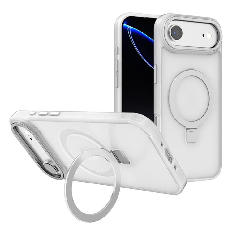 For iPhone Air Kalebol Metal Lens Frame MagSafe Holder Frosted PC Phone Case