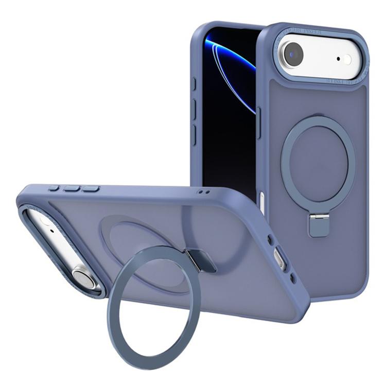 For iPhone Air Kalebol Metal Lens Frame MagSafe Holder Frosted PC Phone Case