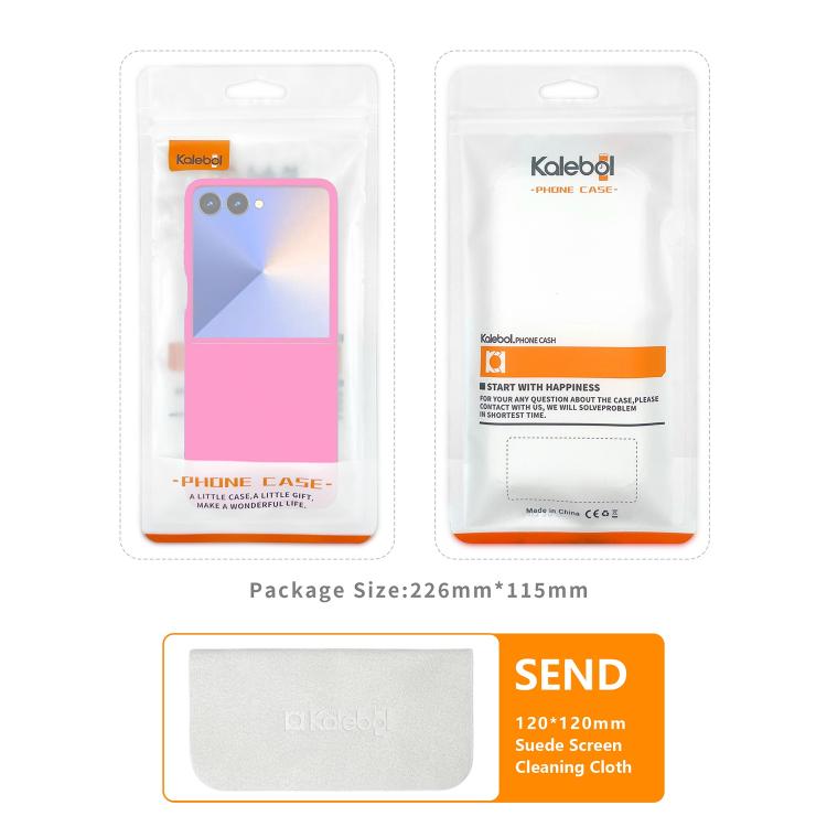 For Samsung Galaxy Z Flip7 Kalebol Paint-sprayed Solid Color PC Phone Case