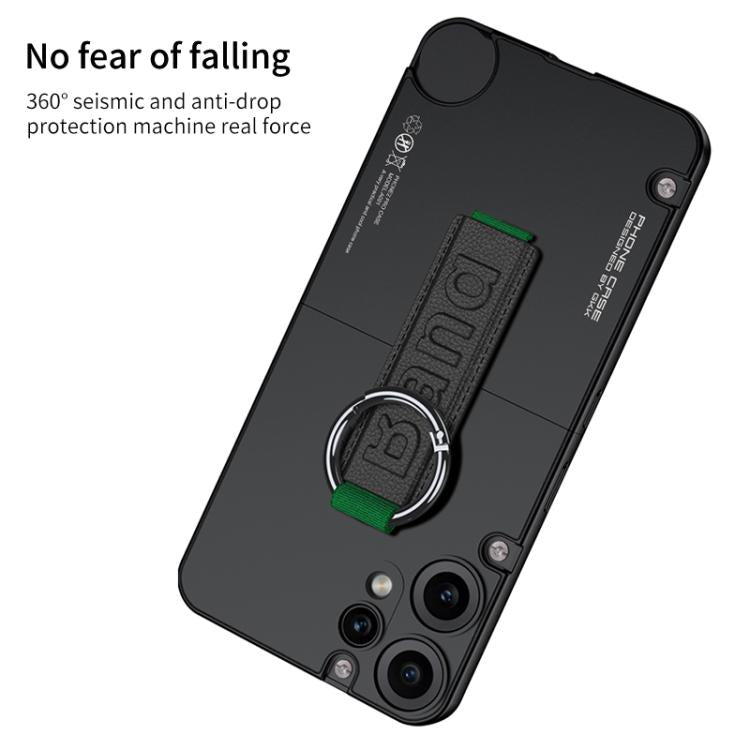 For Nothing CMF Phone 2 Pro GKK Mortise-Tenon Connection Contrast Color Phone Case with Ring Wrist Strap