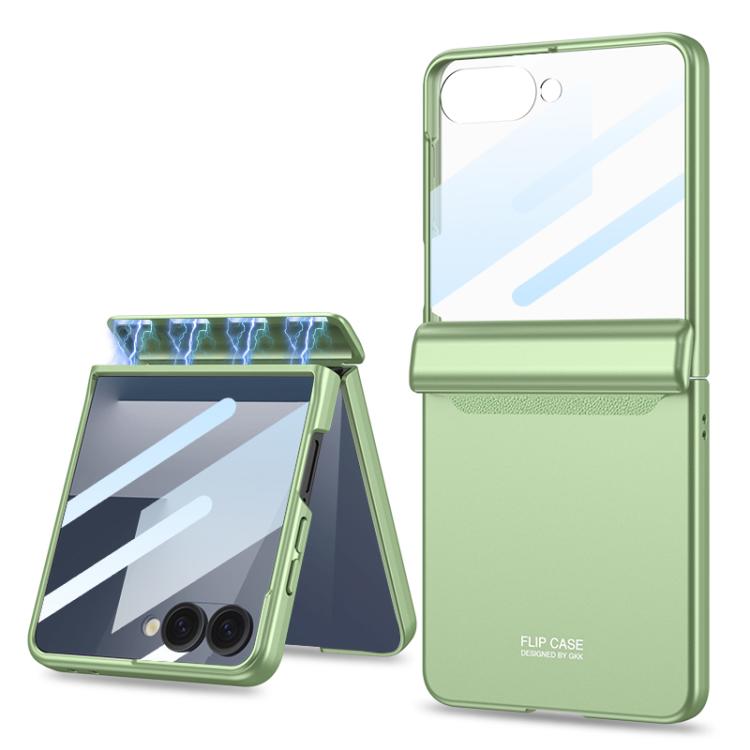 For Samsung Galaxy Z Flip7 5G GKK Integrated HD Film Magnetic Full Coverage Flip Phone Case