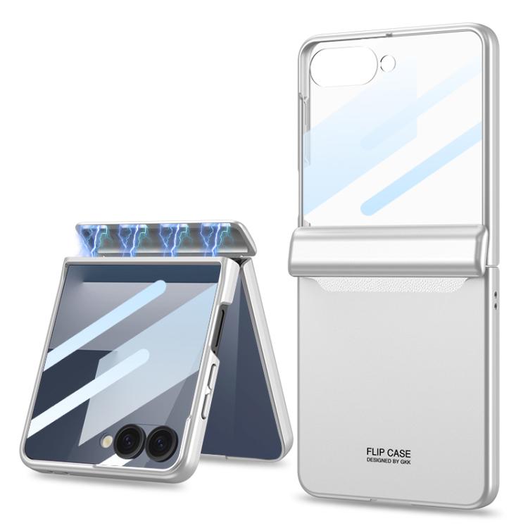For Samsung Galaxy Z Flip7 5G GKK Integrated HD Film Magnetic Full Coverage Flip Phone Case