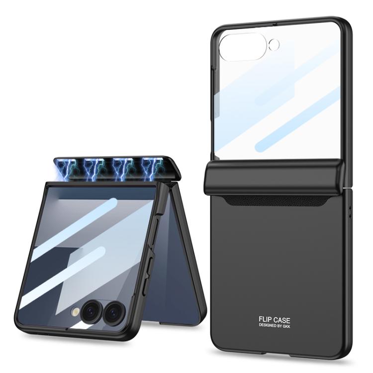 For Samsung Galaxy Z Flip7 5G GKK Integrated HD Film Magnetic Full Coverage Flip Phone Case