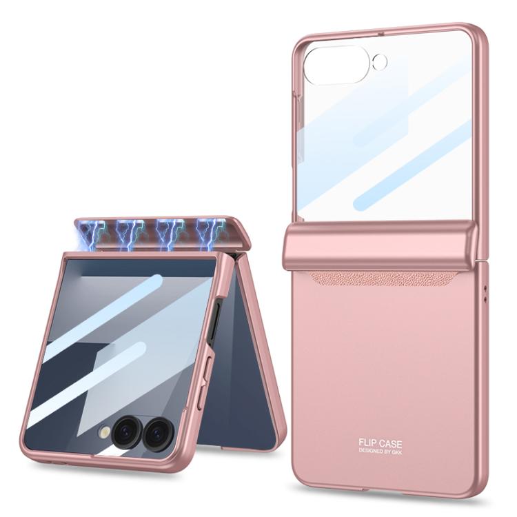 For Samsung Galaxy Z Flip7 5G GKK Integrated HD Film Magnetic Full Coverage Flip Phone Case