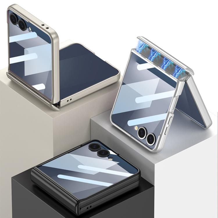 For Samsung Galaxy Z Flip7 5G GKK Integrated HD Film Magnetic Full Coverage Flip Phone Case