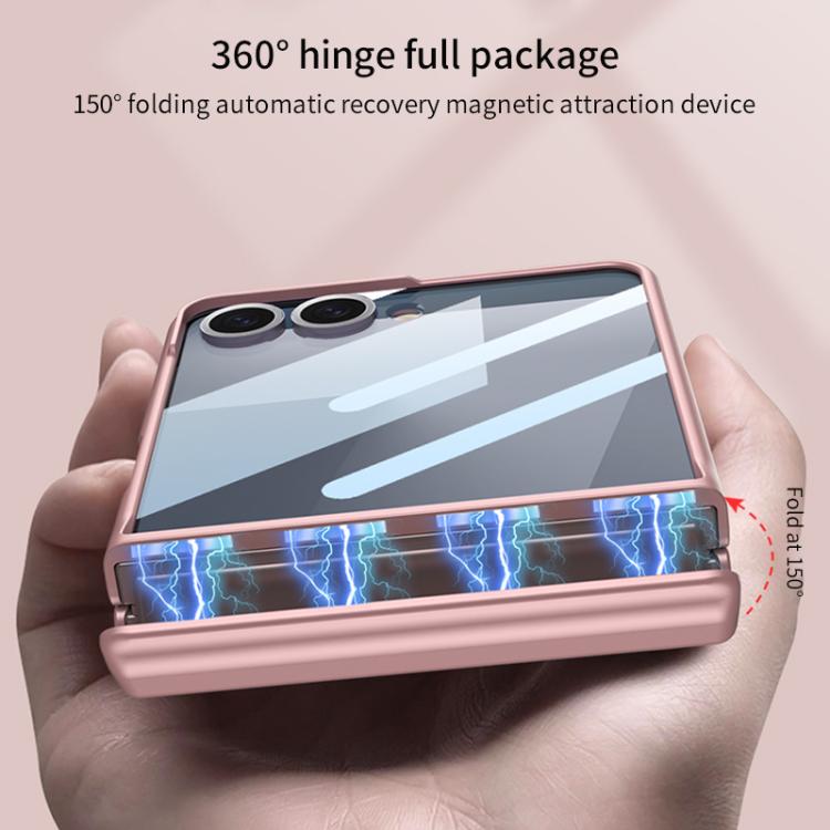For Samsung Galaxy Z Flip7 5G GKK Integrated HD Film Magnetic Full Coverage Flip Phone Case