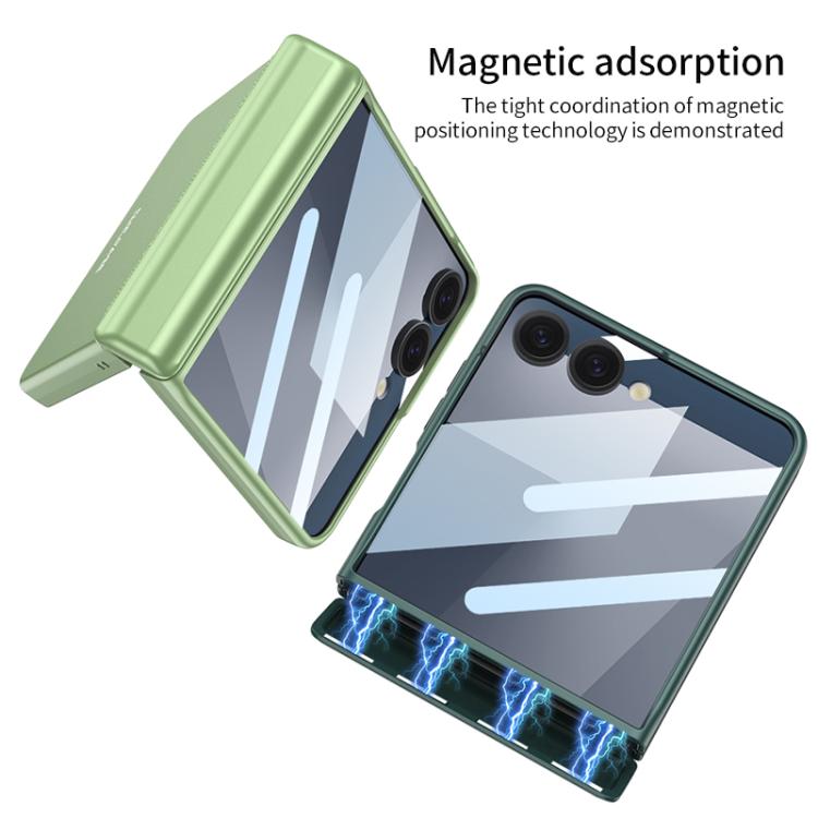 For Samsung Galaxy Z Flip7 5G GKK Integrated HD Film Magnetic Full Coverage Flip Phone Case