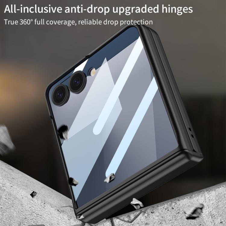 For Samsung Galaxy Z Flip7 5G GKK Integrated HD Film Magnetic Full Coverage Flip Phone Case