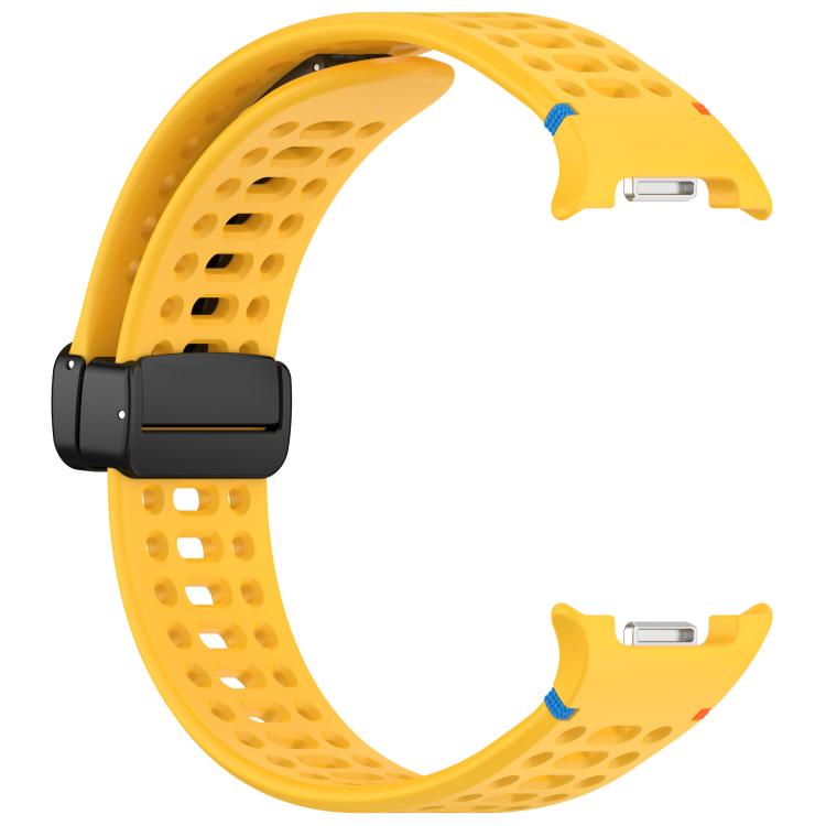 For Samsung Galaxy Watch8 / Watch8 Classic xDfind Magnetic Black Buckle Silicone Watch Band