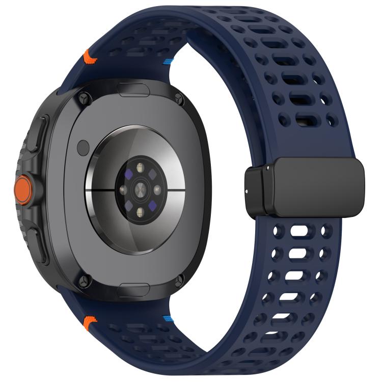 For Samsung Galaxy Watch8 / Watch8 Classic xDfind Magnetic Black Buckle Silicone Watch Band