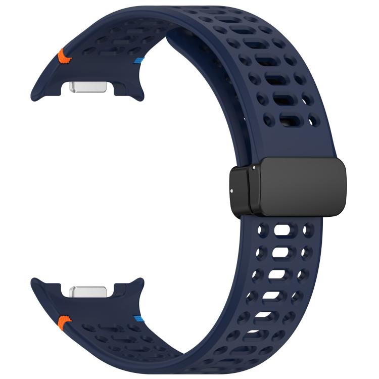 For Samsung Galaxy Watch8 / Watch8 Classic xDfind Magnetic Black Buckle Silicone Watch Band