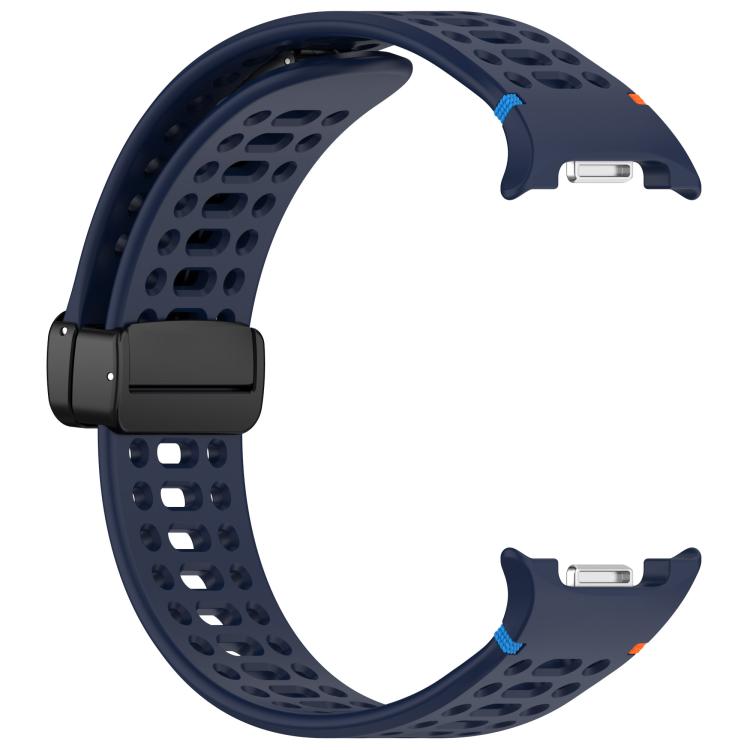 For Samsung Galaxy Watch8 / Watch8 Classic xDfind Magnetic Black Buckle Silicone Watch Band