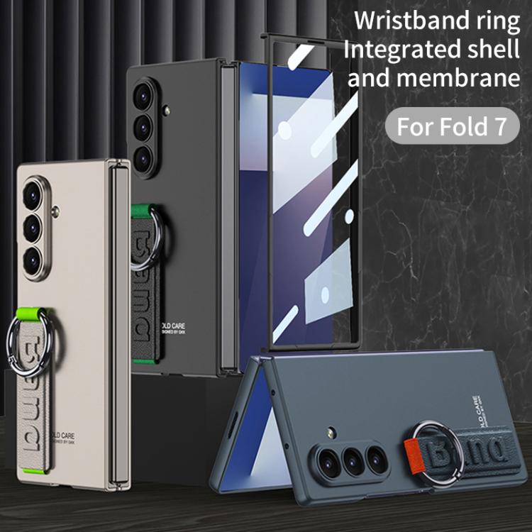For Samsung Galaxy Z Fold7 5G GKK Integrated Ultra-thin Side Wristband Phone Case, Not Included Pen