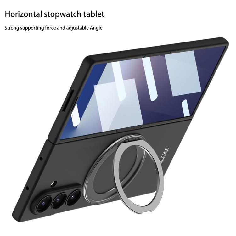 For Samsung Galaxy Z Fold7 5G GKK Integrated Ultra-thin Full Cover Magnetic Phone Case with Rotating Bracket