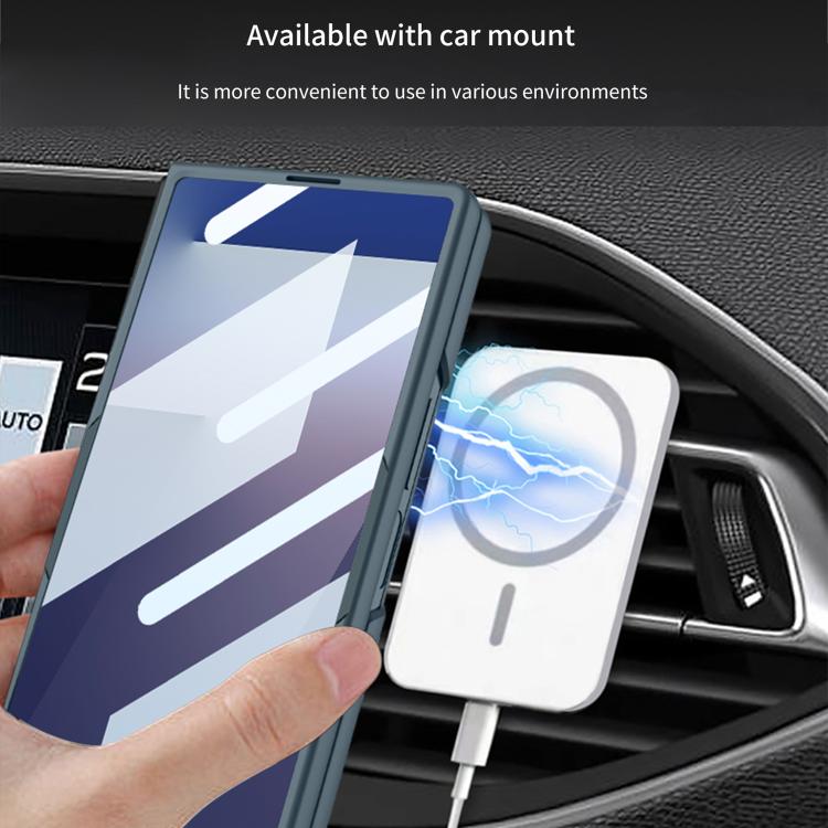 For Samsung Galaxy Z Fold7 5G GKK Integrated Ultra-thin Full Cover Magnetic Phone Case with Rotating Bracket