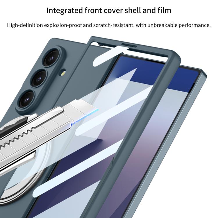 For Samsung Galaxy Z Fold7 5G GKK Integrated Ultra-thin Full Cover Magnetic Phone Case with Rotating Bracket
