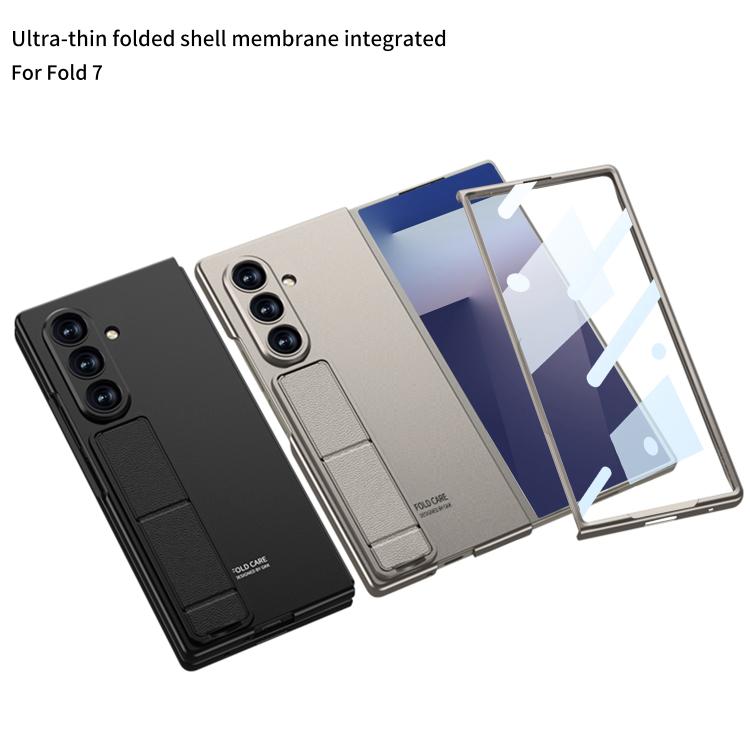 For Samsung Galaxy Z Fold7 5G GKK Integrated Ultra-thin Full Cover Phone Case with Bracket