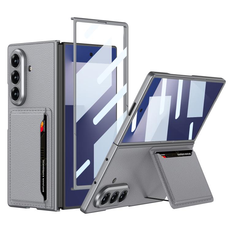 For Samsung Galaxy Z Fold7 5G GKK Integrated Ultra-thin Leather Phone Case with Card Slots