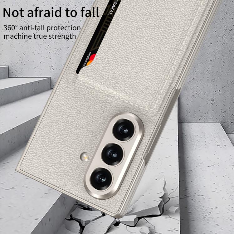 For Samsung Galaxy Z Fold7 5G GKK Integrated Ultra-thin Leather Phone Case with Card Slots