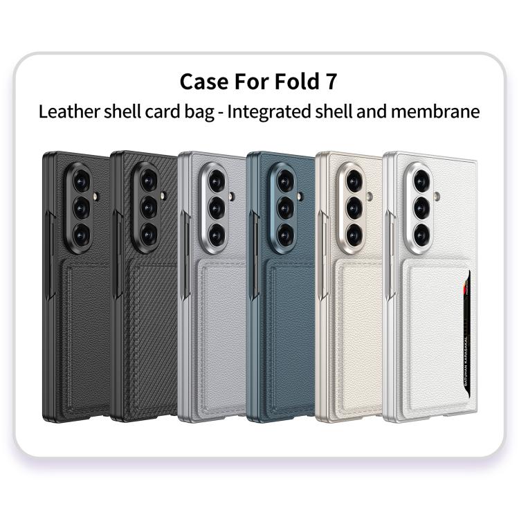 For Samsung Galaxy Z Fold7 5G GKK Integrated Ultra-thin Leather Phone Case with Card Slots