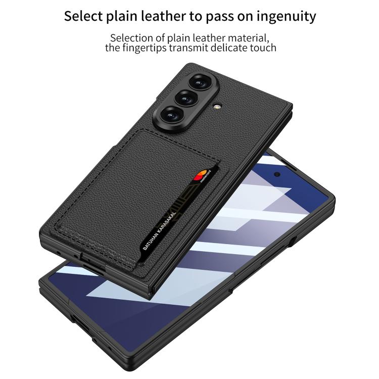 For Samsung Galaxy Z Fold7 5G GKK Integrated Ultra-thin Leather Phone Case with Card Slots