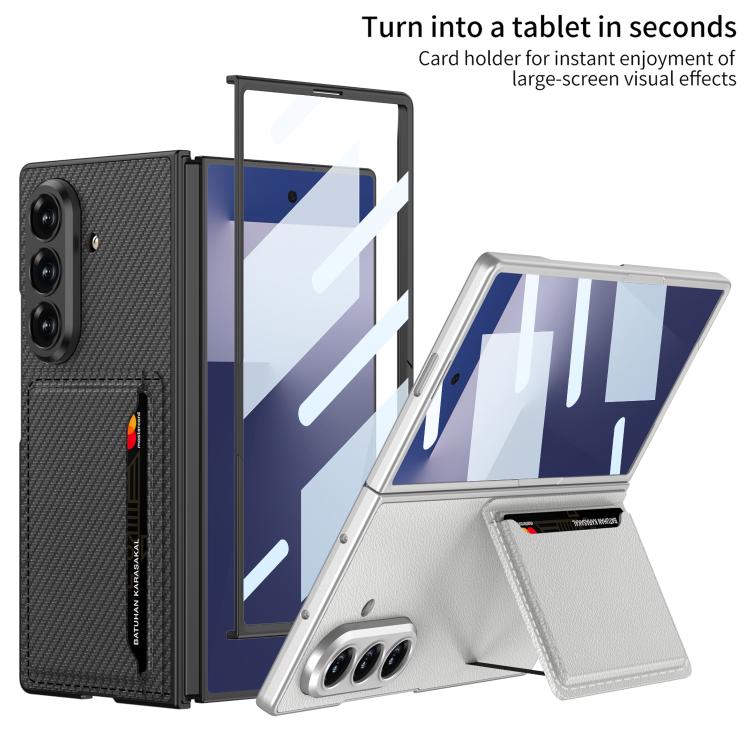 For Samsung Galaxy Z Fold7 5G GKK Integrated Ultra-thin Leather Phone Case with Card Slots